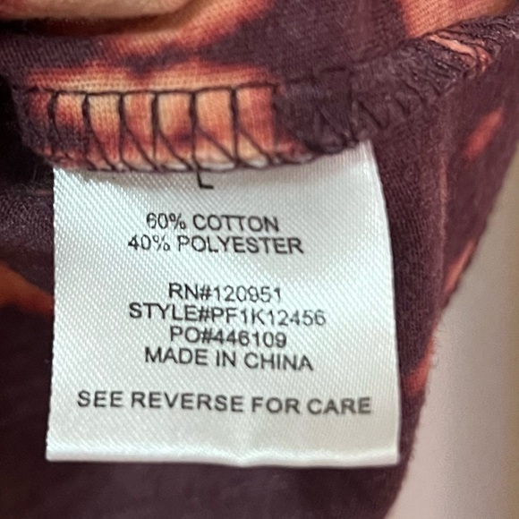 ⚫️ BOGO Pink Rose Tie-Dye Crop Top Fun Colours Size Large Bohemian Look - Picture 4 of 6